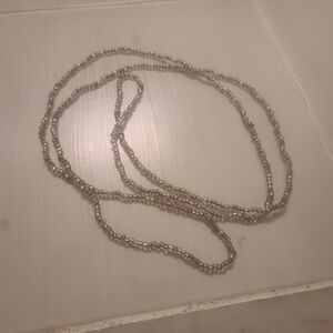 Delicate Silver Beaded Women’s Necklace